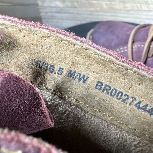 Born Womens Size US 6 Artisan Comfort Lace Up Booties Temple II Dark Red - Picture 10 of 10